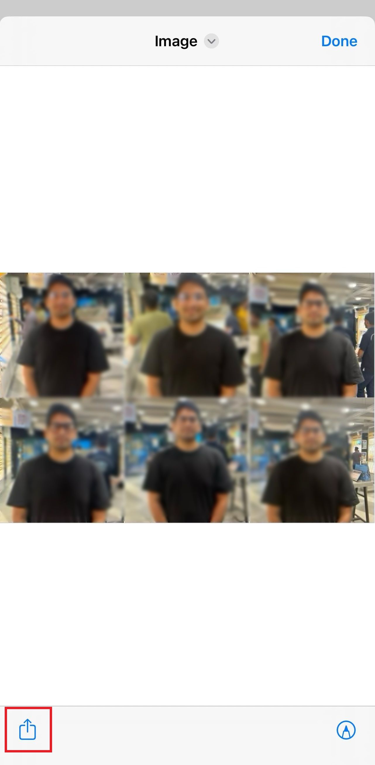 Screenshot of a collage in Photo Grid