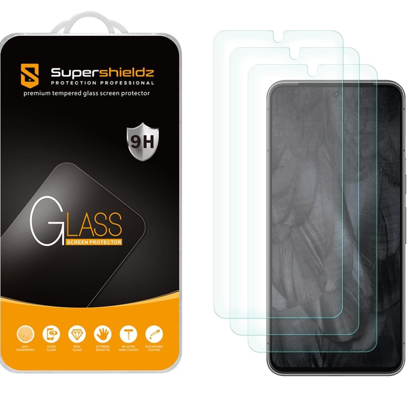 Supershieldz Screen Protector for Pixel 8 Pro (three protectors)