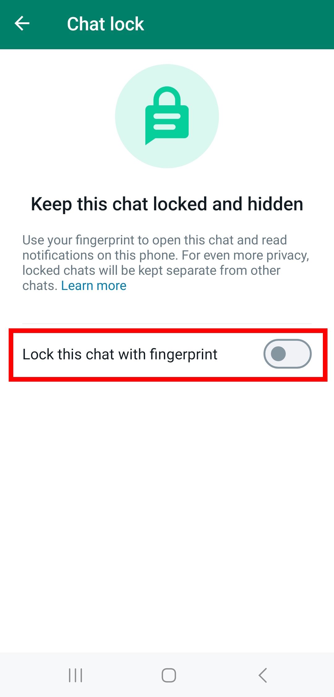 How to turn on WhatsApp Chat Lock