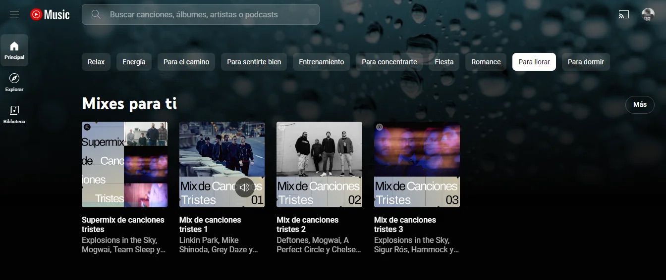 YouTube Song Web Temper Filters