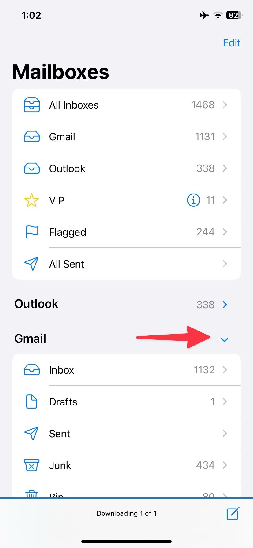 how to add another gmail account to my mail on iphone