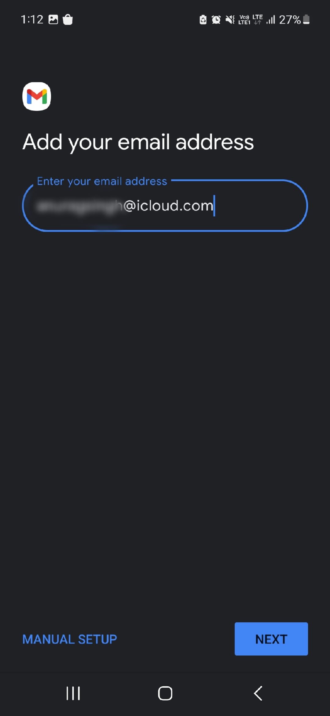 Adding icloud email in Gmail.