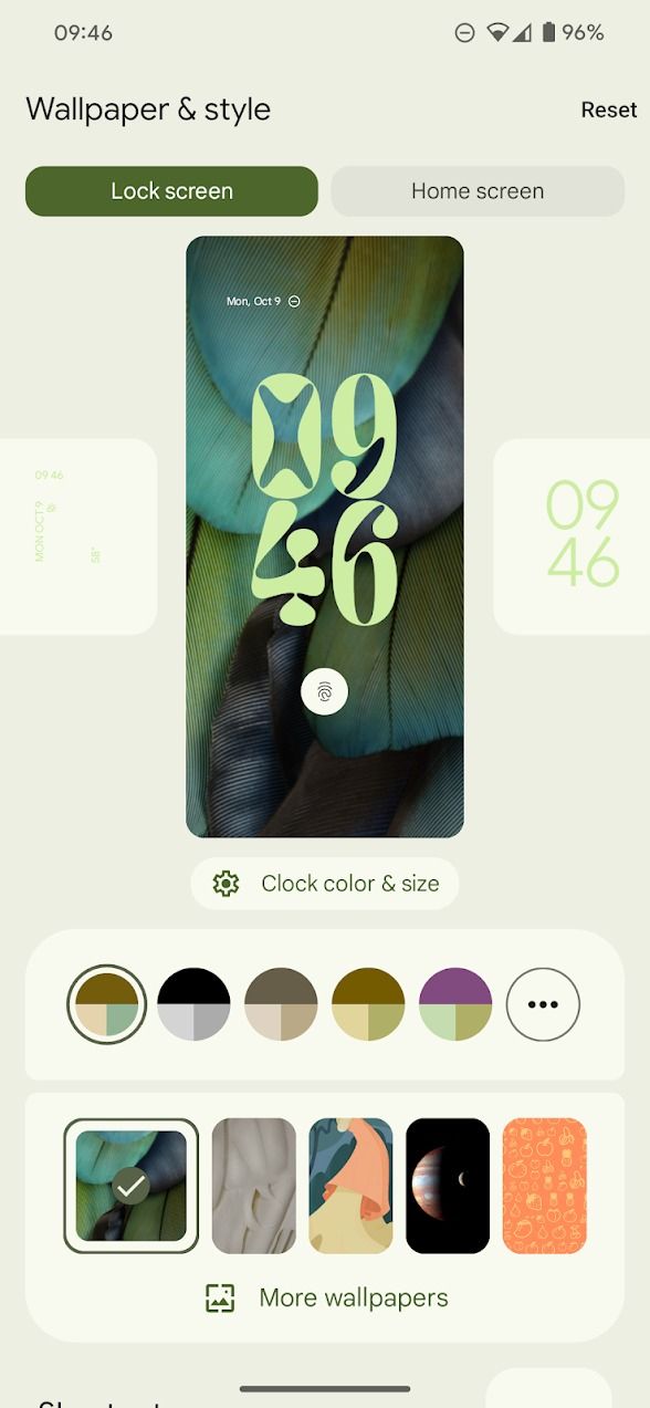 set screen lock time android