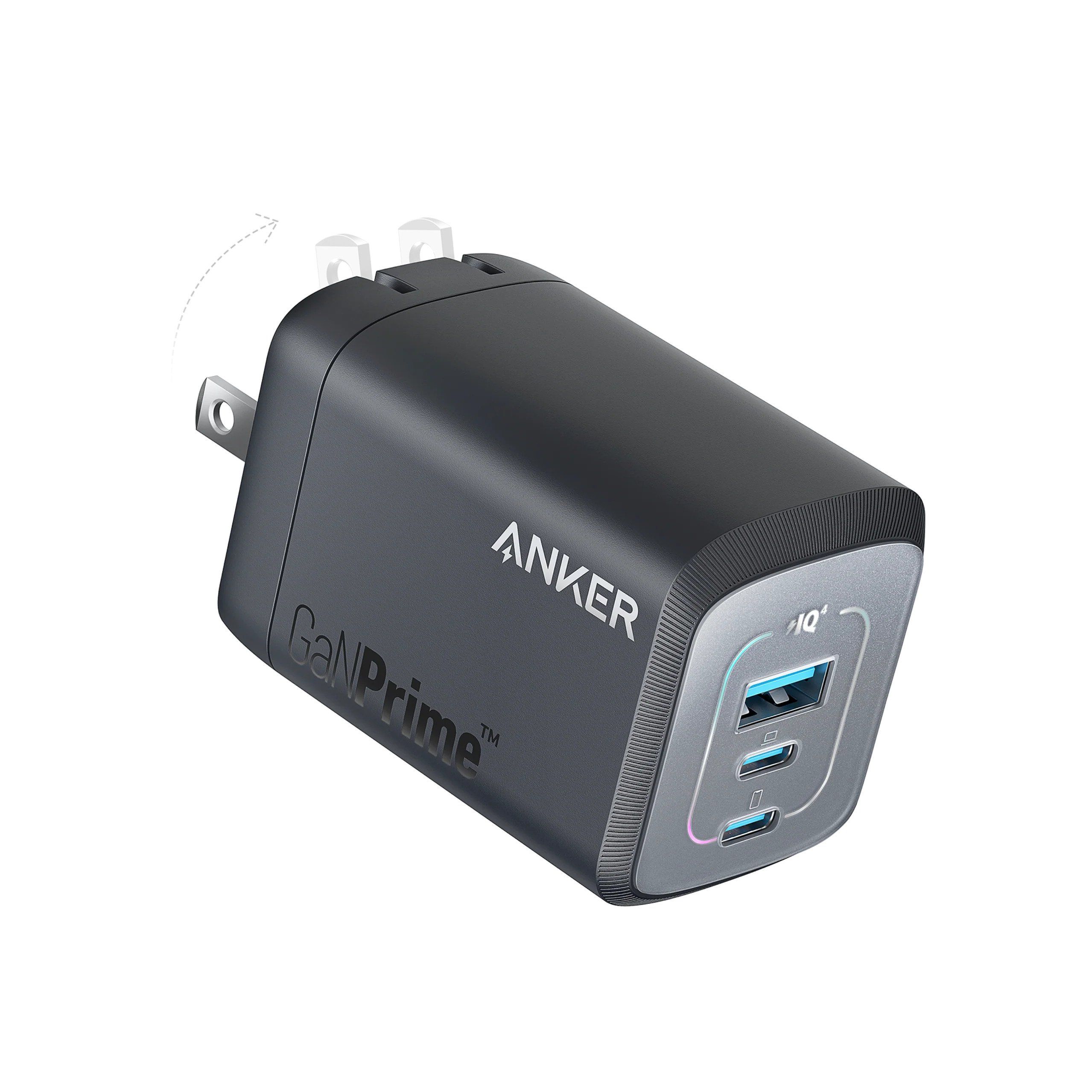 Anker Prime 100-watt GaN Wall Charger on a white background