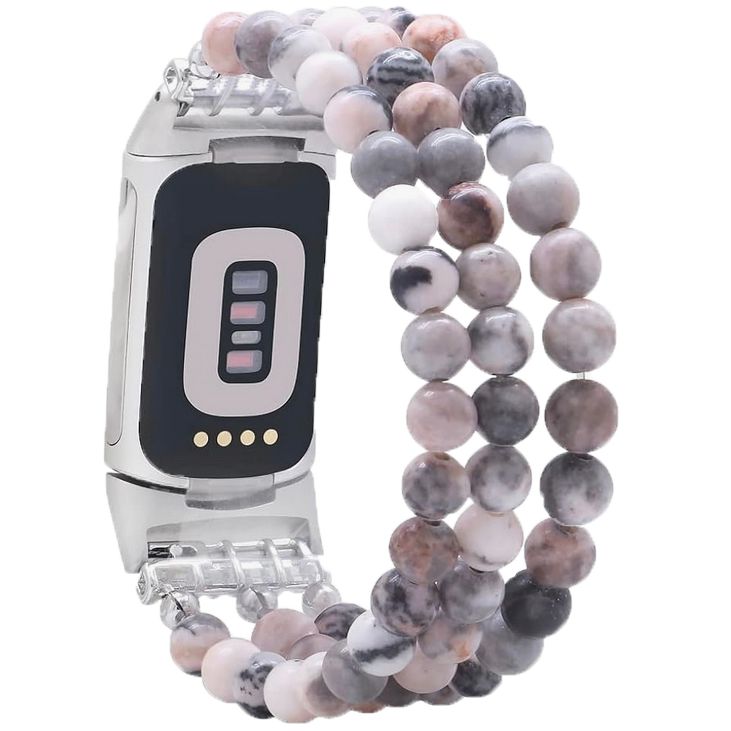 C&L Accessories Gemstone Beaded Bracelet Fitbit Charge