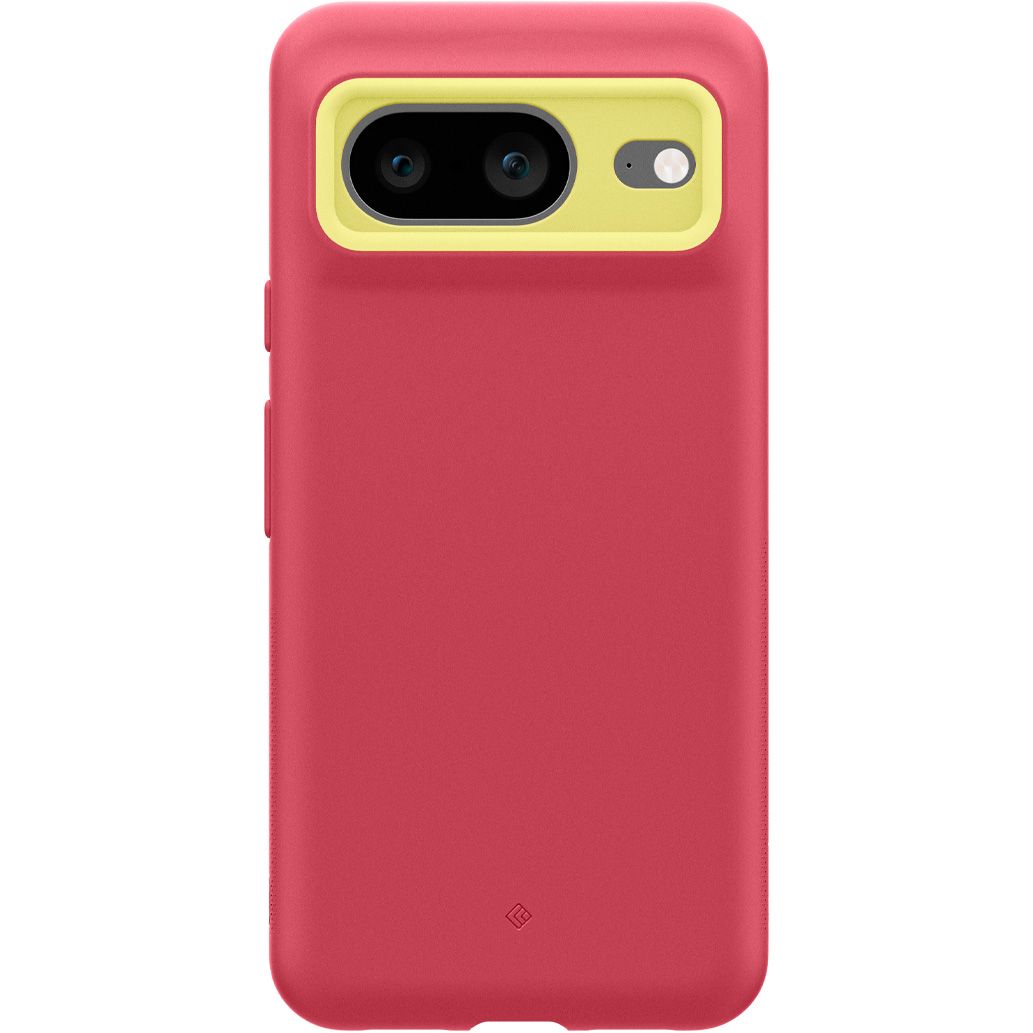 Caseology Nano Pop for Pixel 8 in Magenta Lychee colorway, against a white background