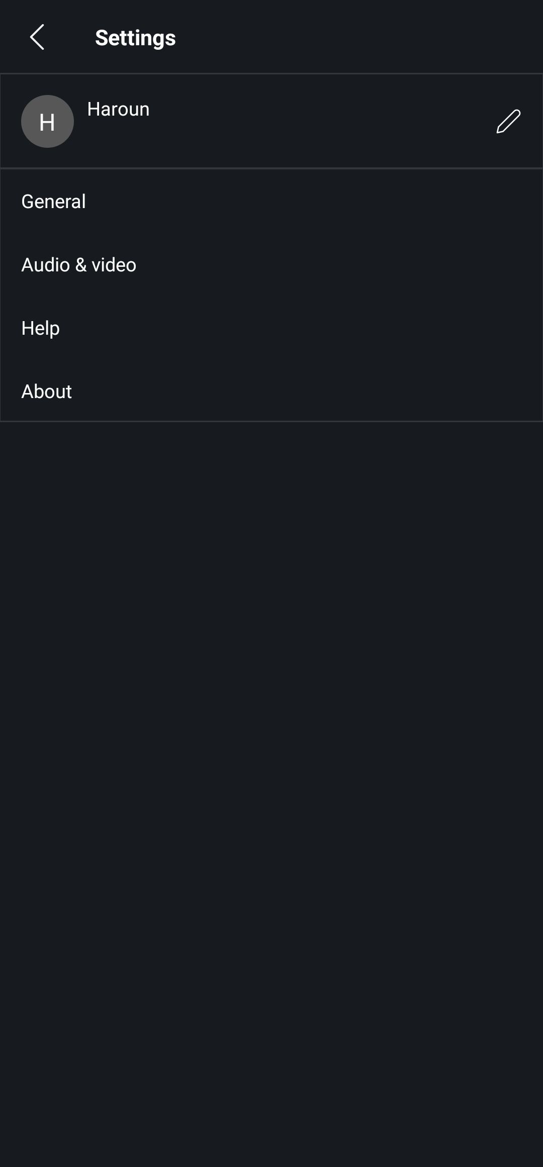 Webex Meet guest profile page
