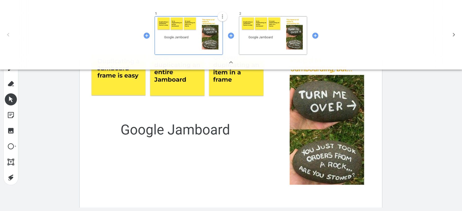Duplicated Google Jamboard body