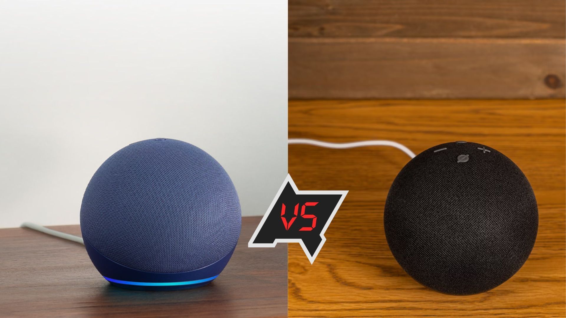 Echo Gen 4 vs  Echo Dot Gen 4 Side-by-Side Speaker