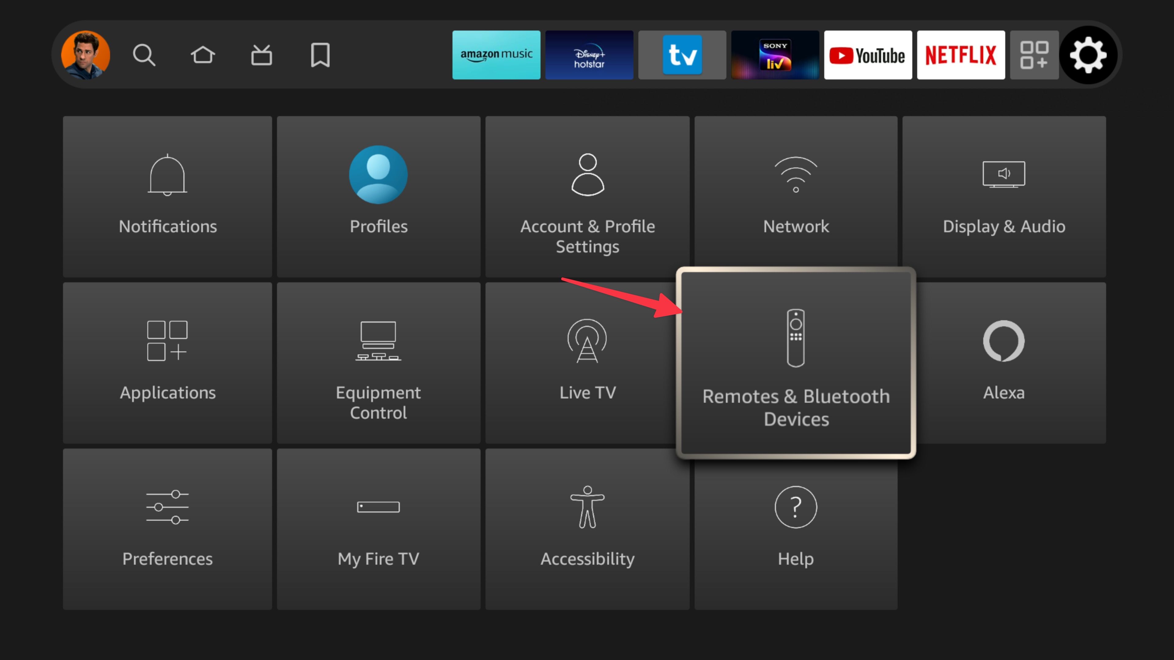 remote and bluetooth devices on Fire TV
