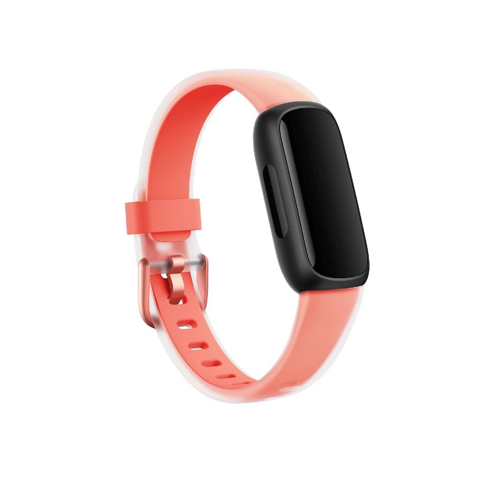 A coral Fitbit Translucent Band for the Inspire 3