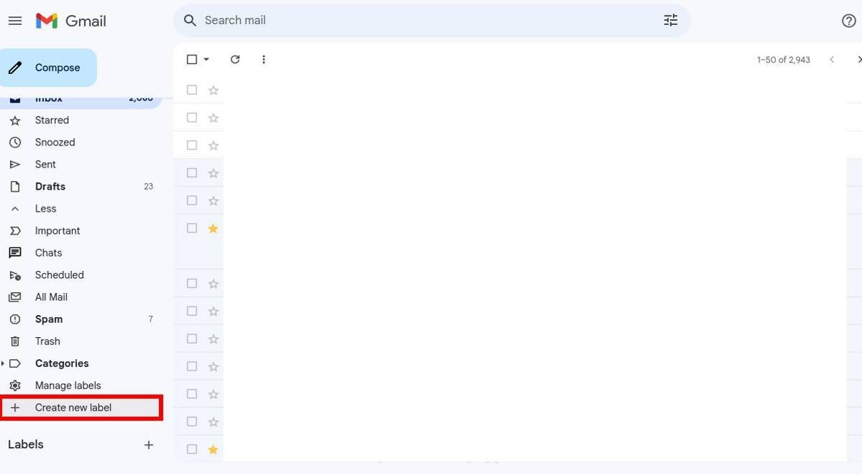 how to add new label in gmail on phone
