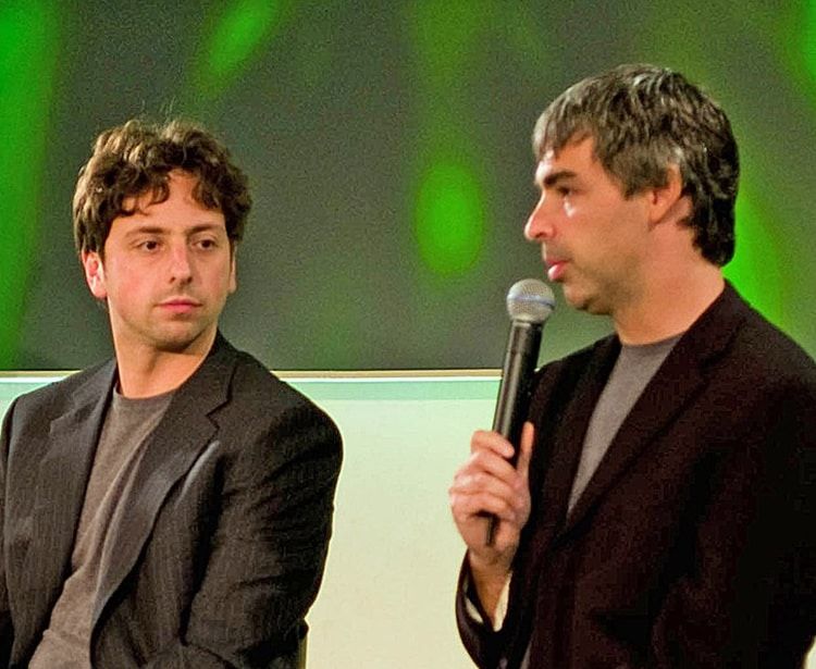 Google Co-founders Sergey Brin and Larry Page.