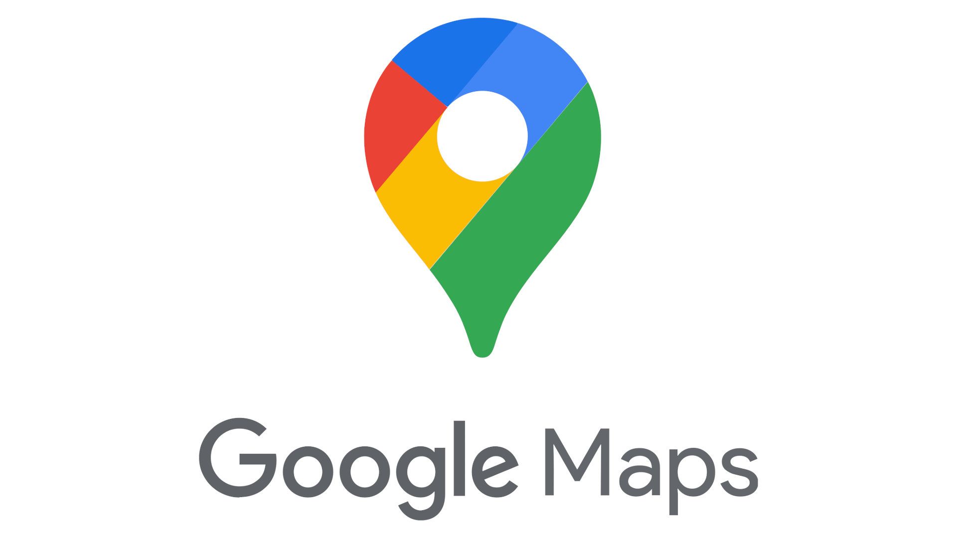 The Google Maps logo appears on a white background.