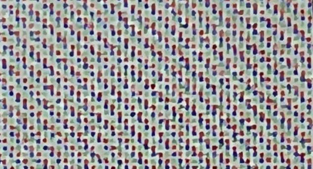 Macro photo of a Kaleido 3 coloration filter array
