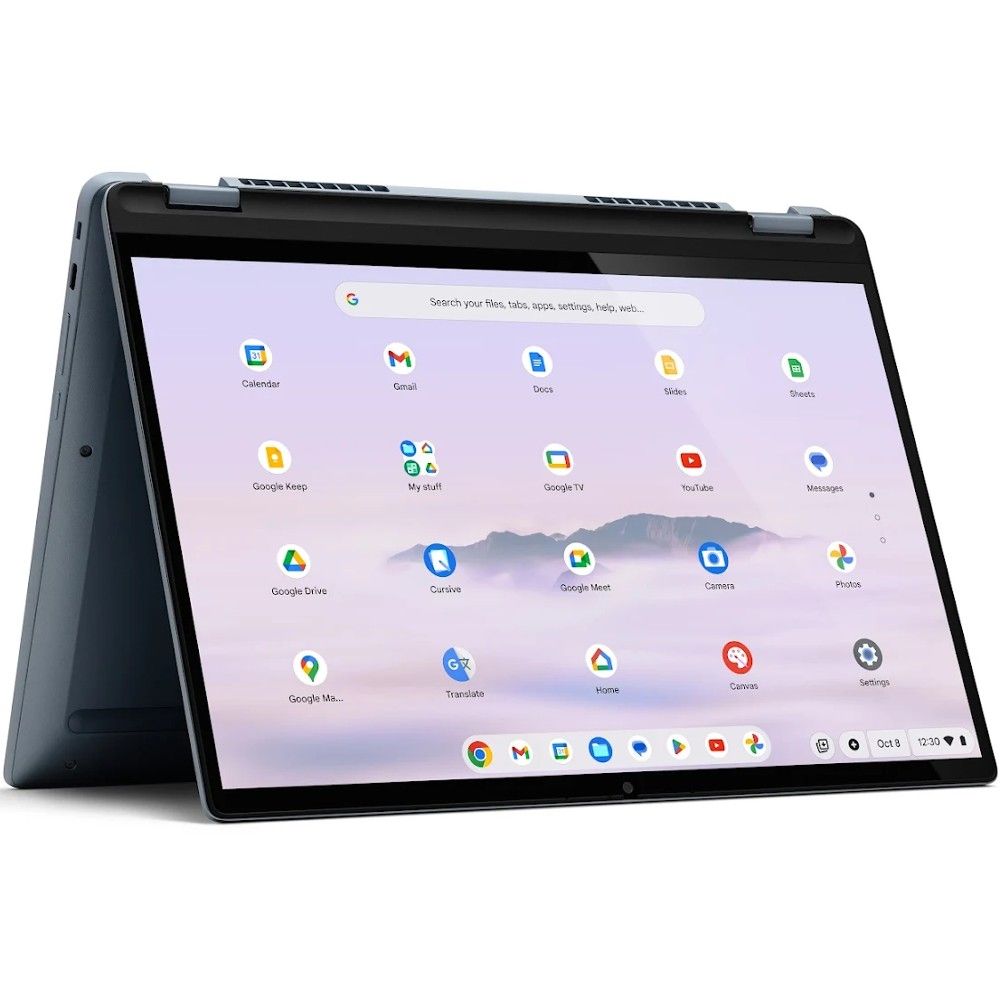 Lenovo IdeaPad Flex 5i Chromebook Plus, angled view