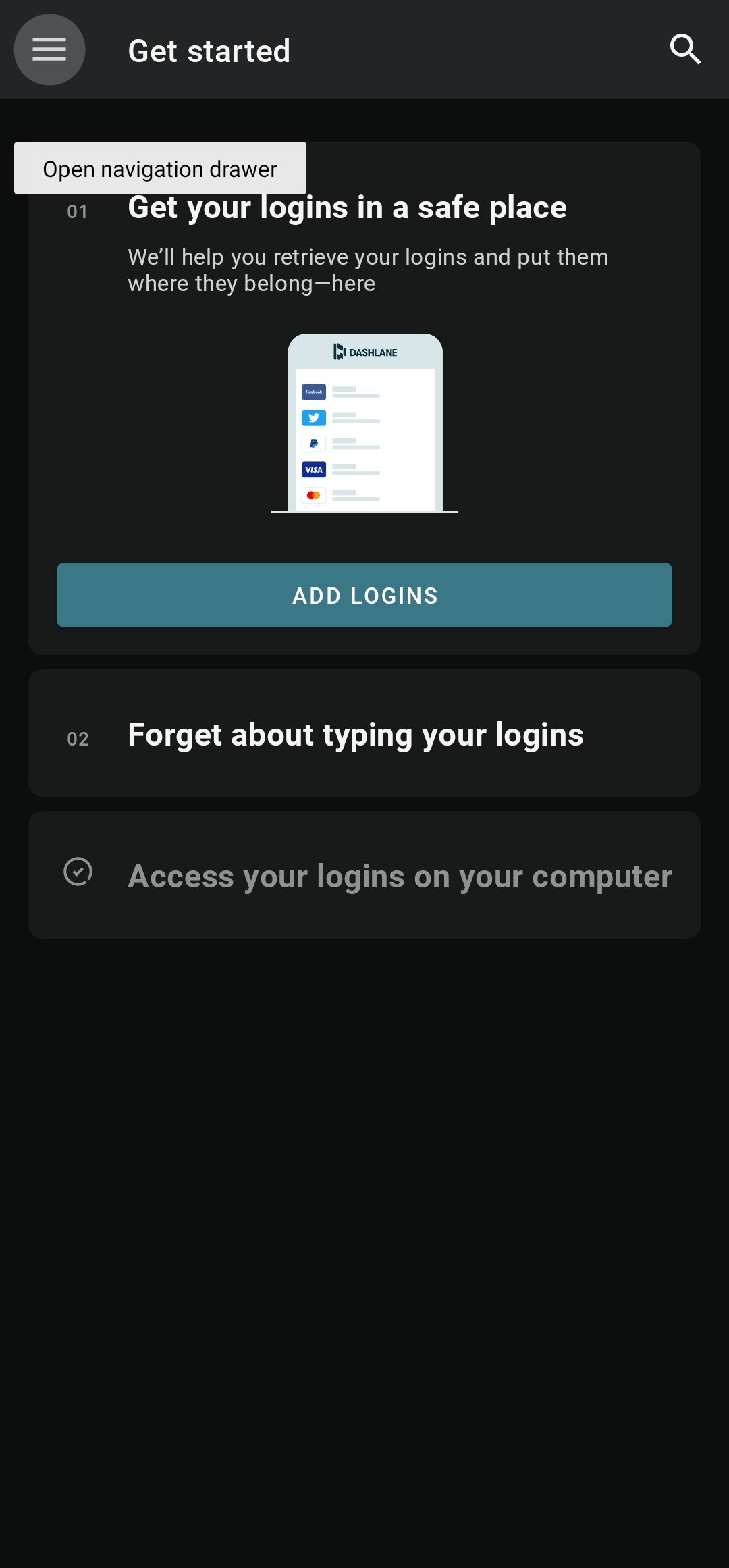 Dashlane mobile