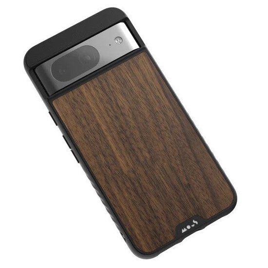 Mous Limitless 5.0 MagSafe Walnut Case for Pixel 8 on a white background