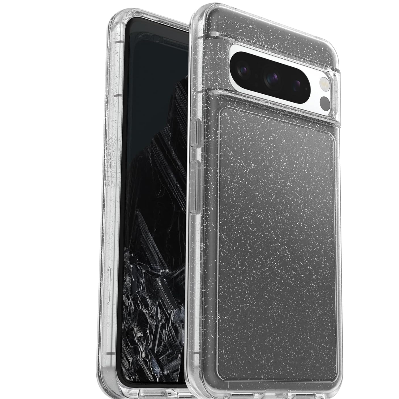  OtterBox Google Pixel 8 Pro Symmetry Series Clear Case - STARDUST on white background.