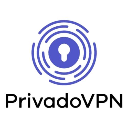 PrivadoVPN logo featuring a padlock icon and the company name