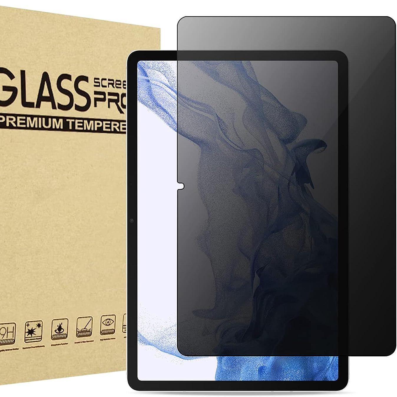 ProCase Privacy Screen Protector for Galaxy Tab S9 FE on a white background