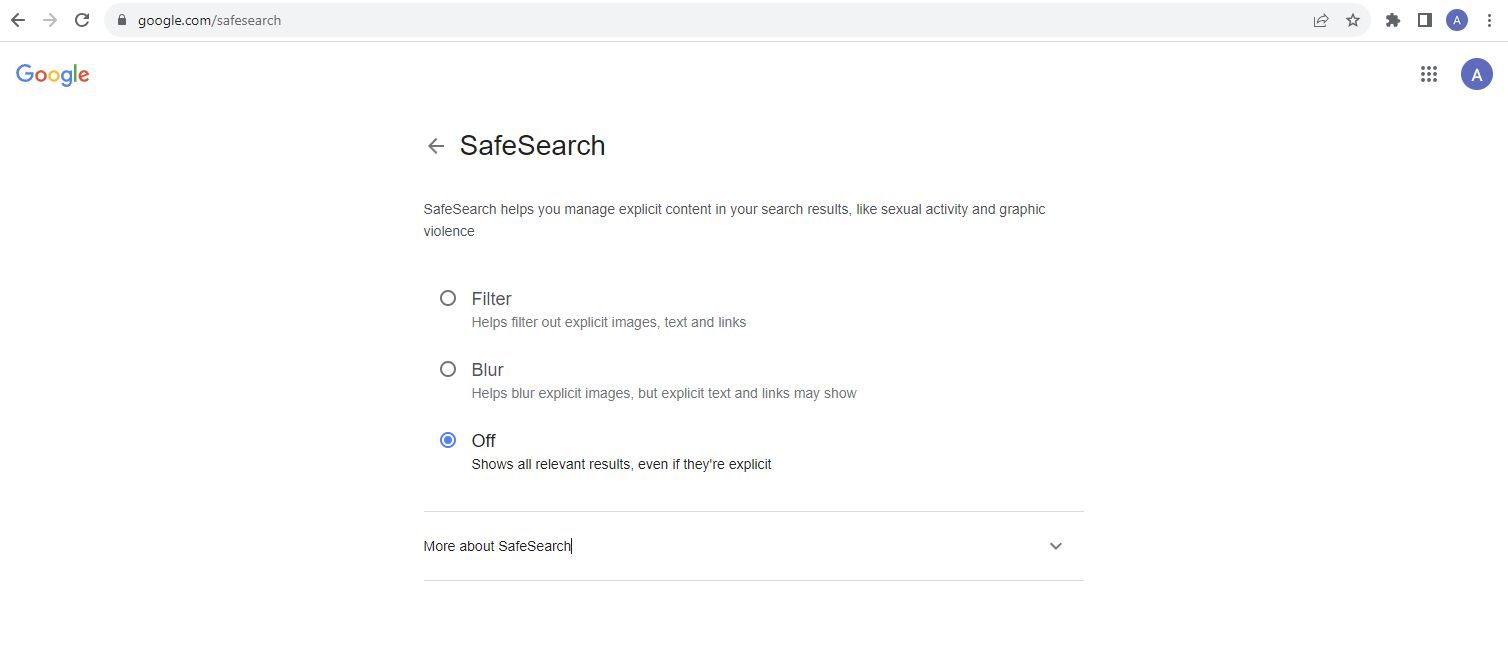 How To Turn Off Google Safesearch And