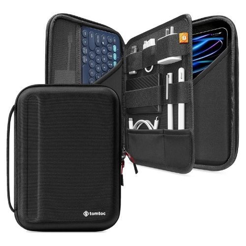 tomtoc Portfolio Case with accessories and keyboard