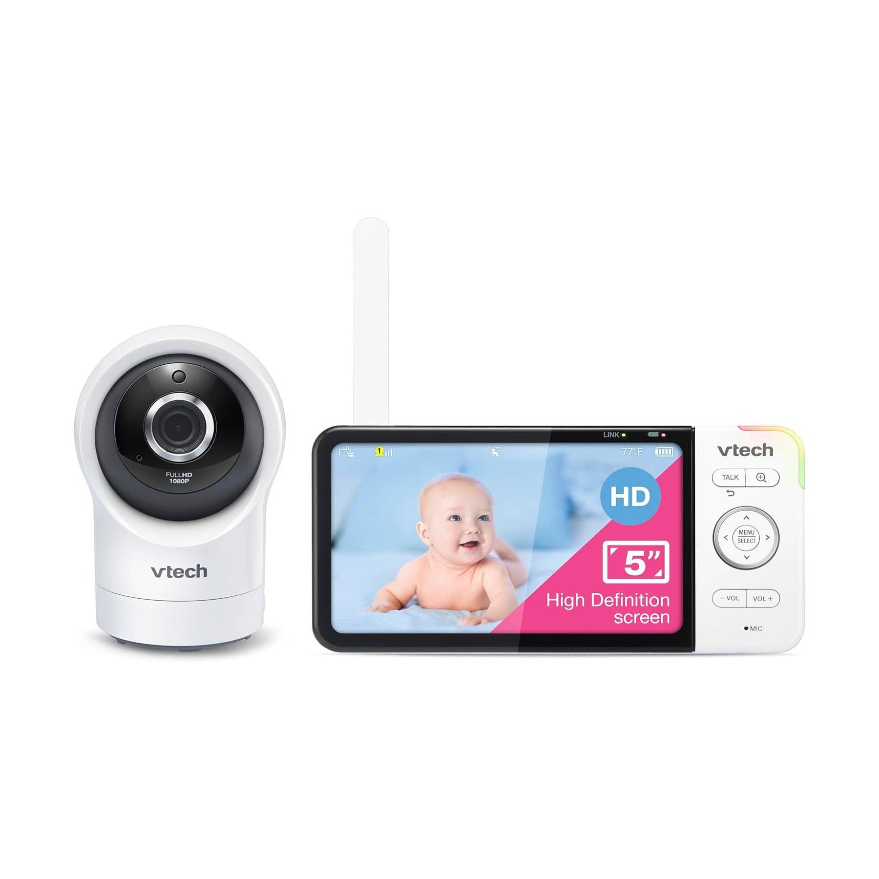 VTech RM5764HD 1080p Smart WiFi Remote Access Baby Monitor