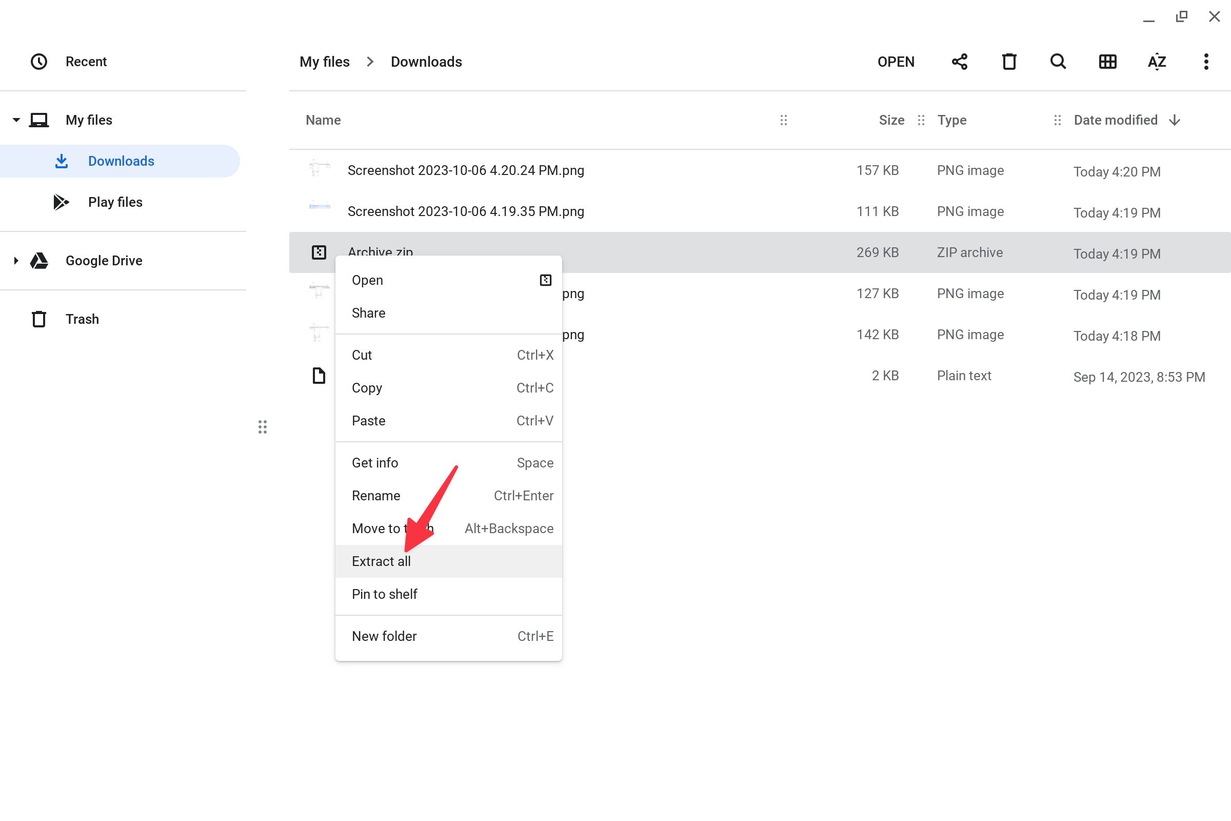 How to zip and unzip files on a Chromebook