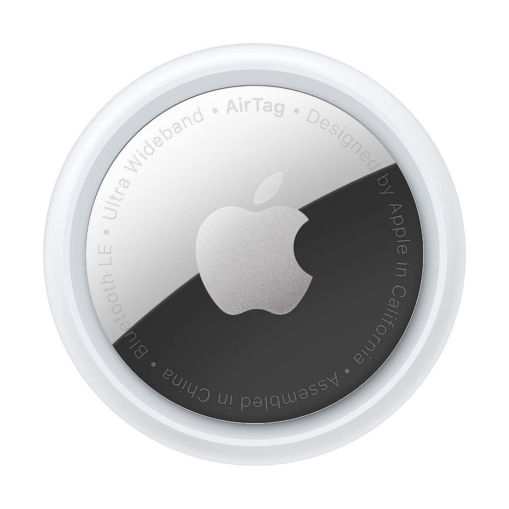 apple airtag, front view