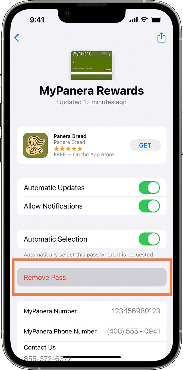 how to get rid of something from your apple wallet