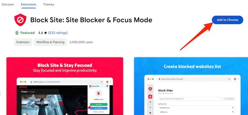 web cm block extention