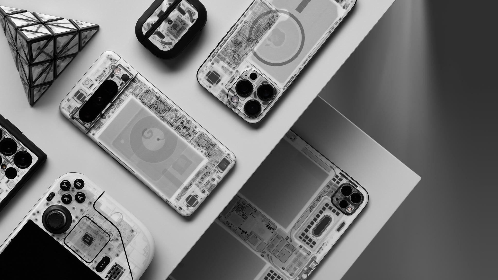 dbrand x-ray skins for Pixel 8 and other phone models