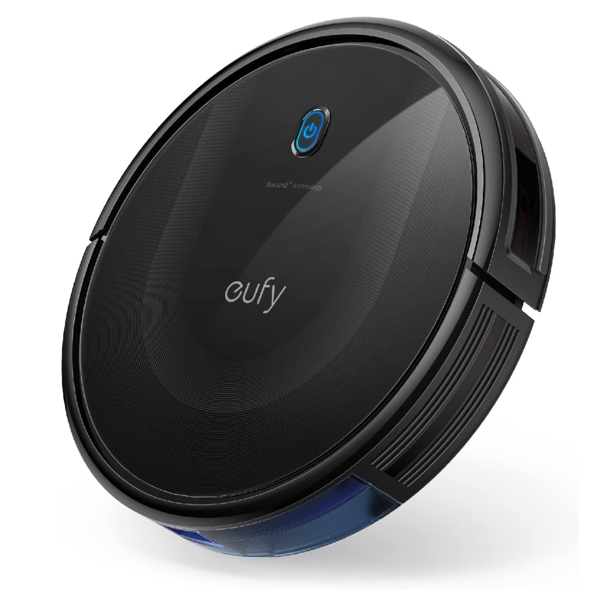 Eufy BoostIQ RoboVac 11S Max Robot Vacuum at an angle, on white background