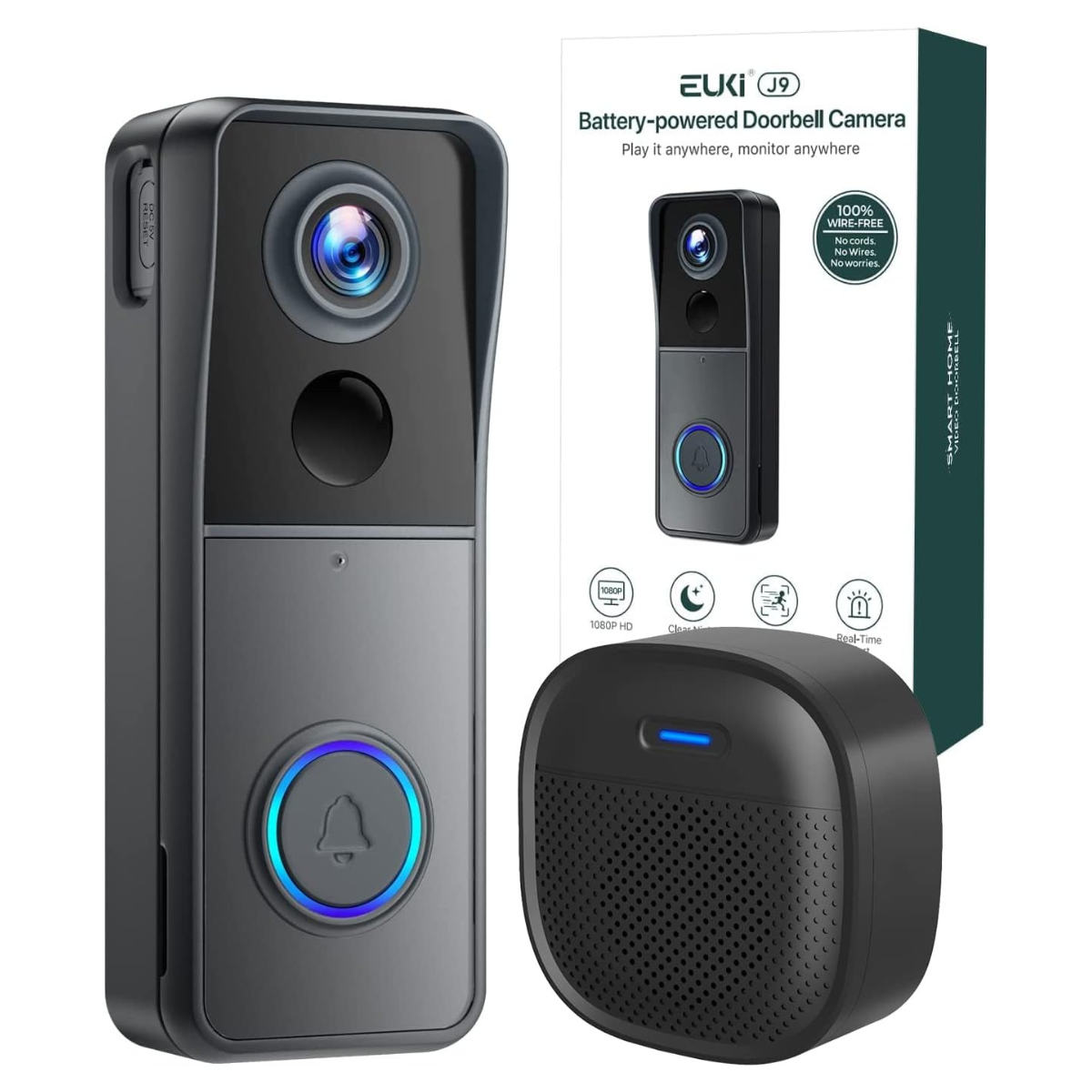 The Euki Wireless Video Doorbell