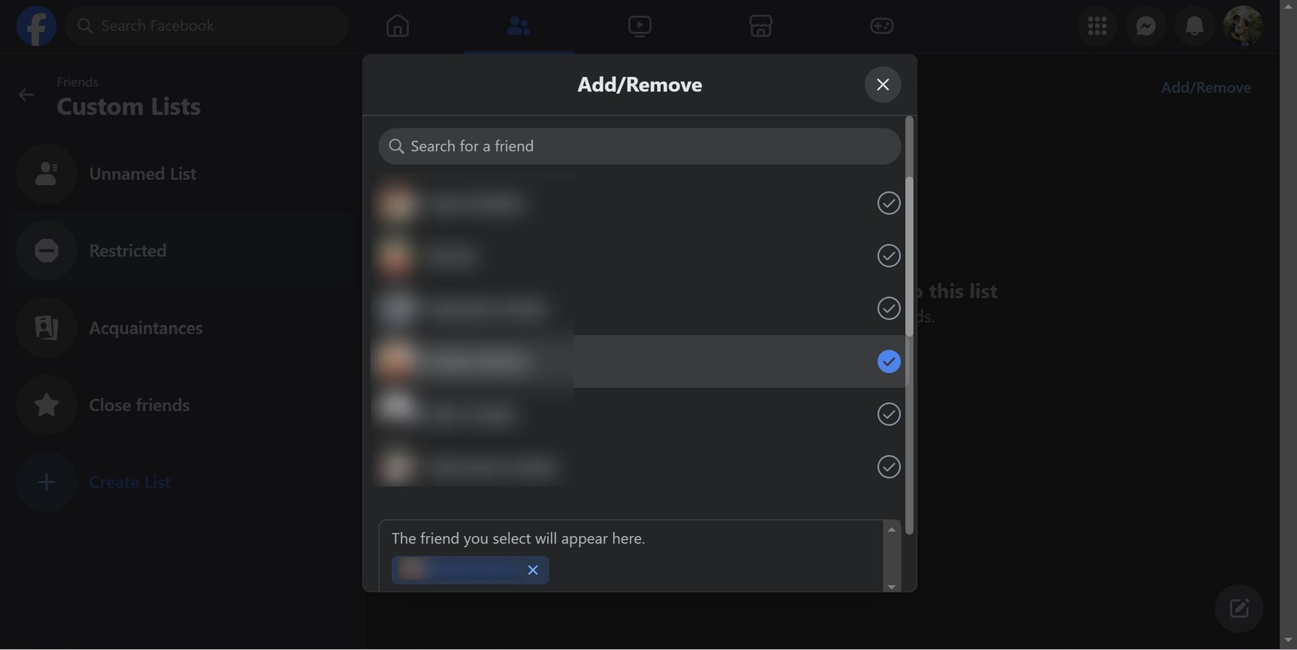 Facebook What's a restricted list and why should I use one?