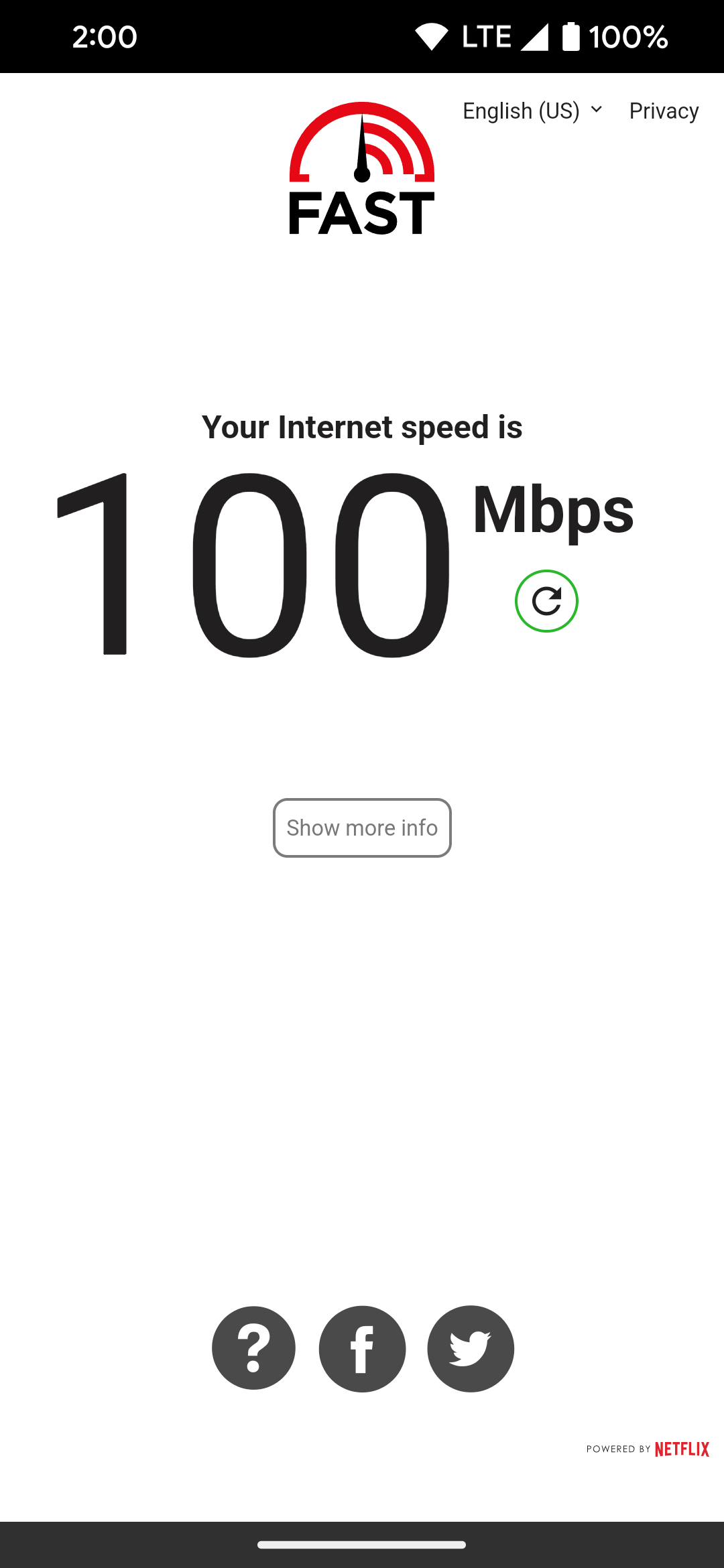 Netflix speed deals test