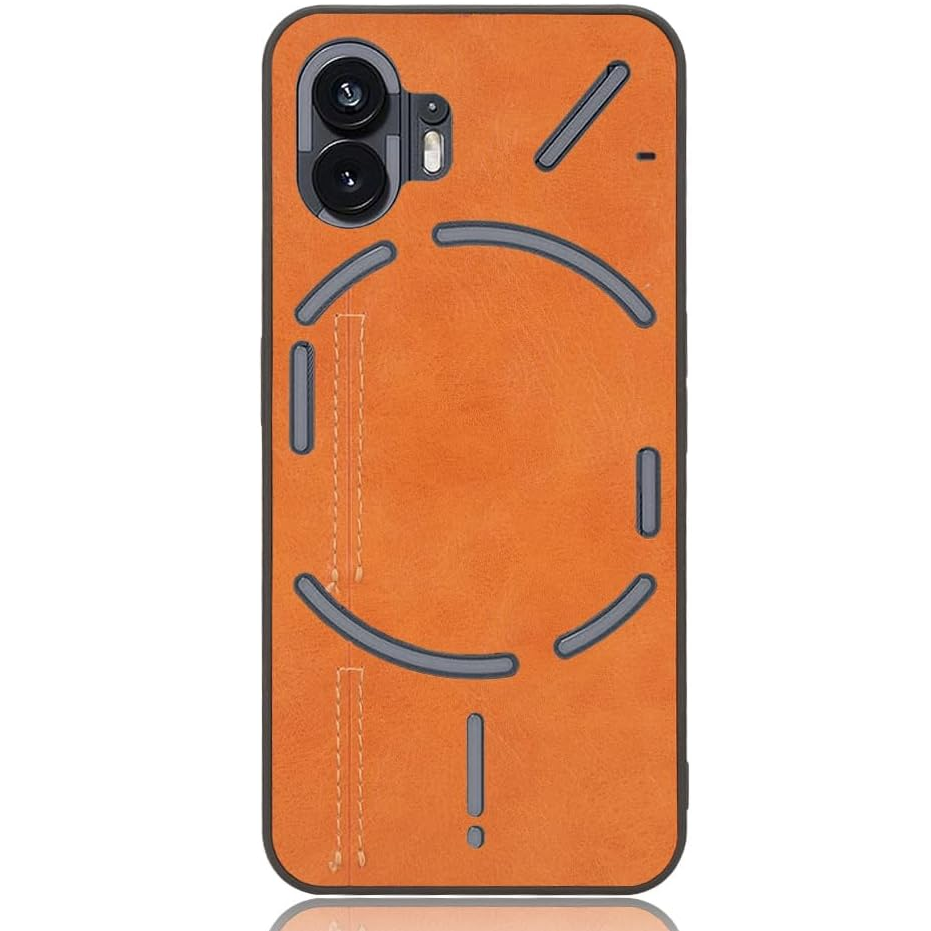 Generic brand leather case for Nothing Phone 2, rear view