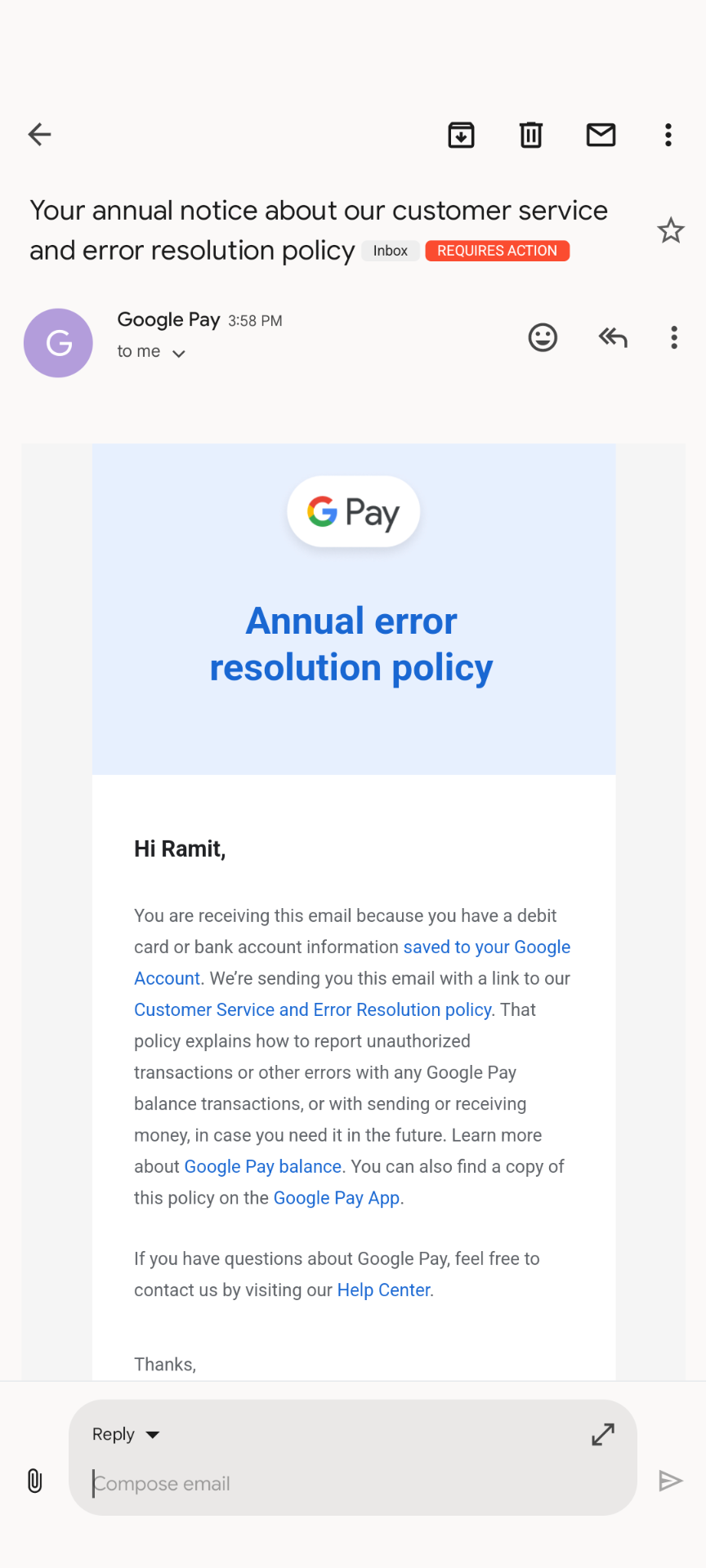 Gmail for Android starts showing new quick reply UI