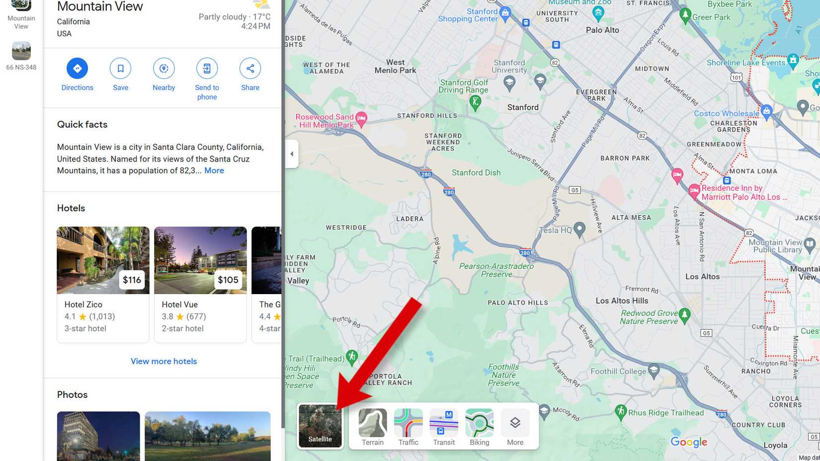 Google Maps: How to find the elevation of a specific location