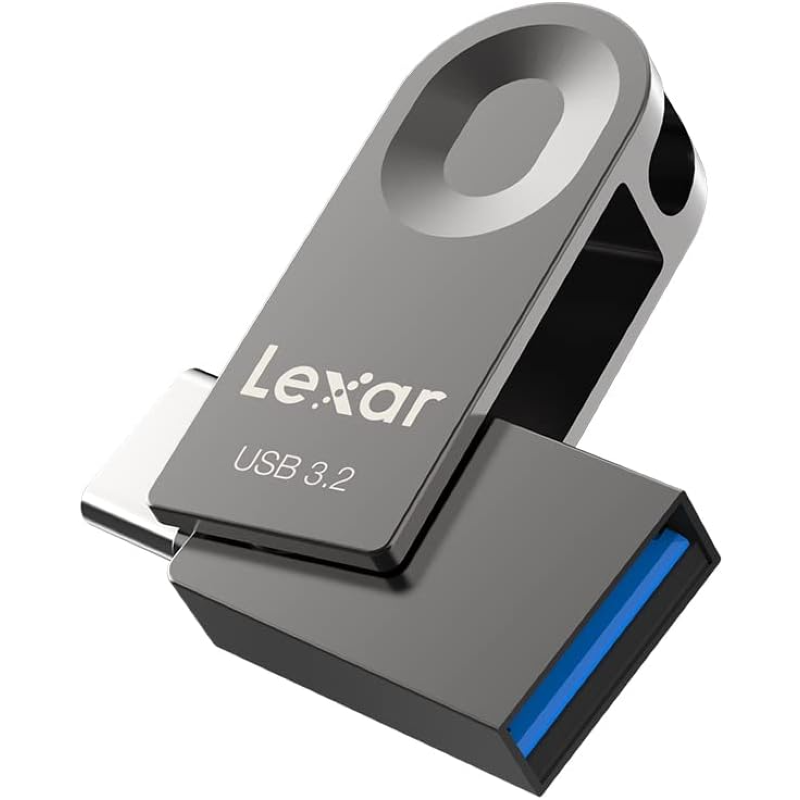 Lexar E32C Swivel Jump Drive USB-C, positioned at an angle