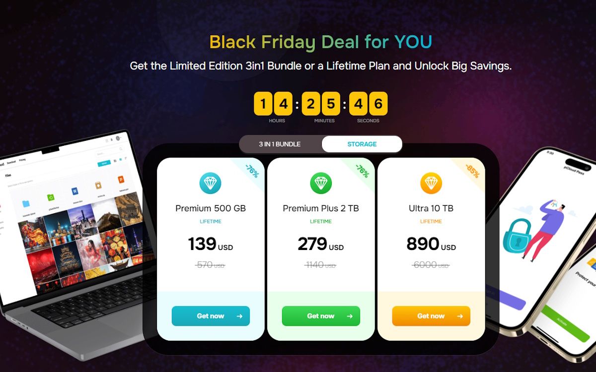 Make the most of pCloud's great Black Friday sale