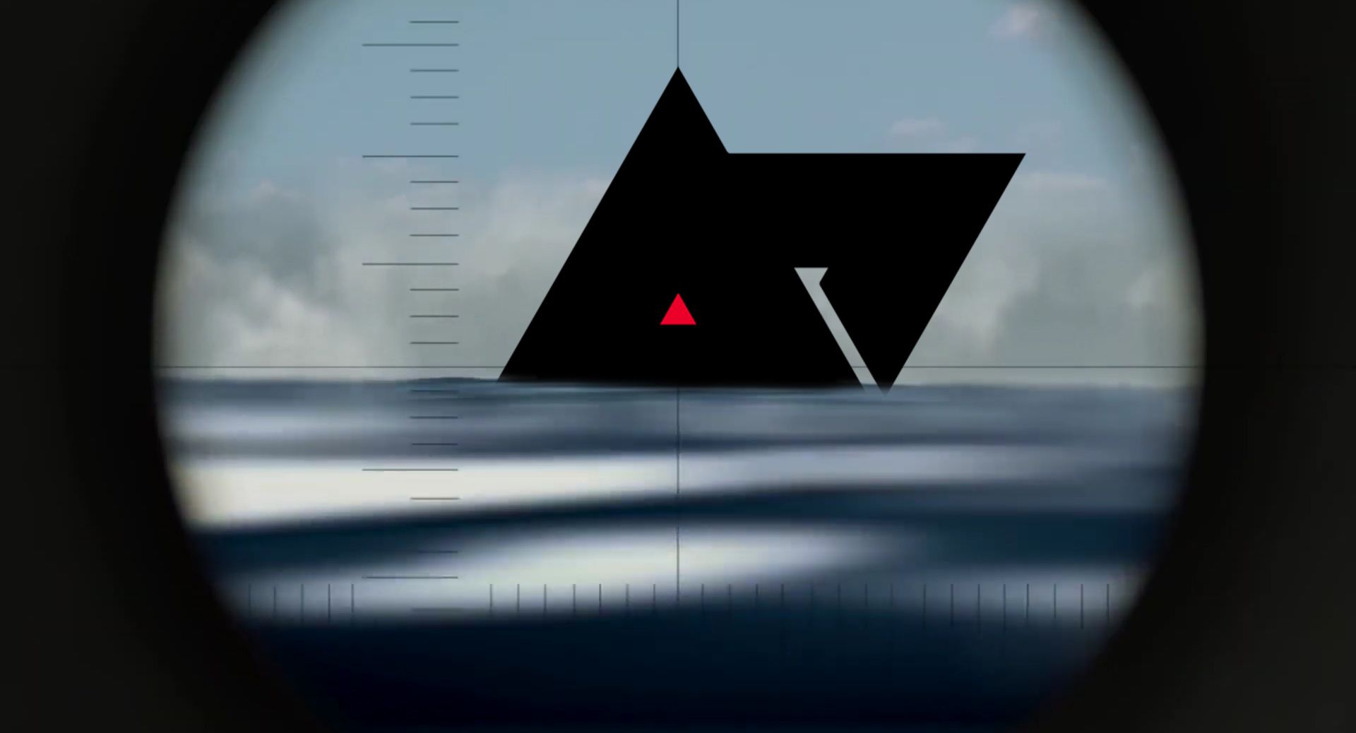 AP logo viewed through a periscope