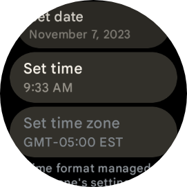 Set the time on Google Pixel Watch 2