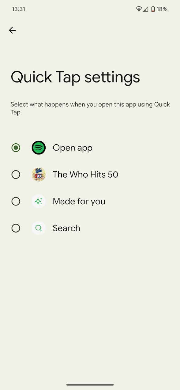How to use Quick Tap on Android