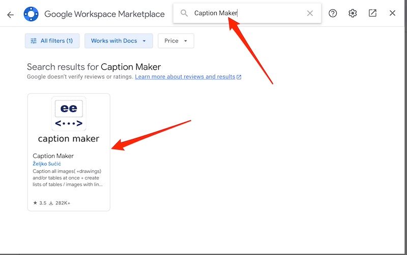How to add captions to images in Google Docs