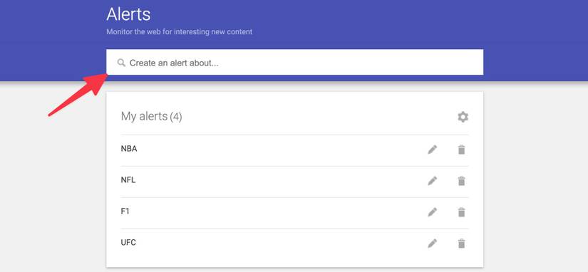 How to create Google News alerts