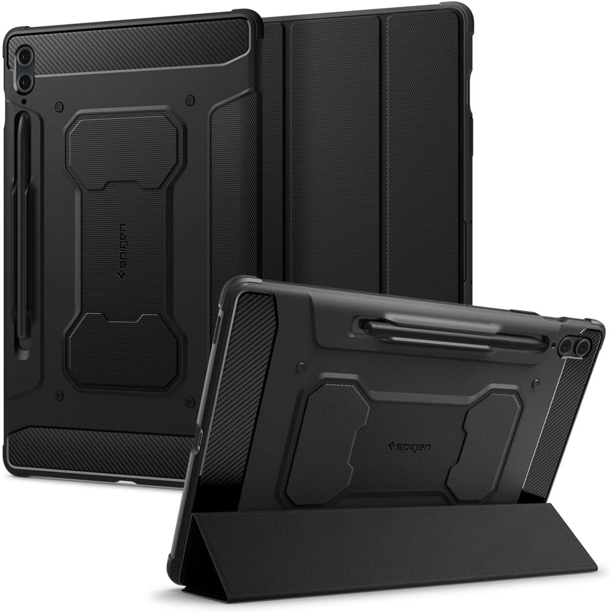  Spigen Rugged Armor Pro for Galaxy Tab S9 FE+ against a white background