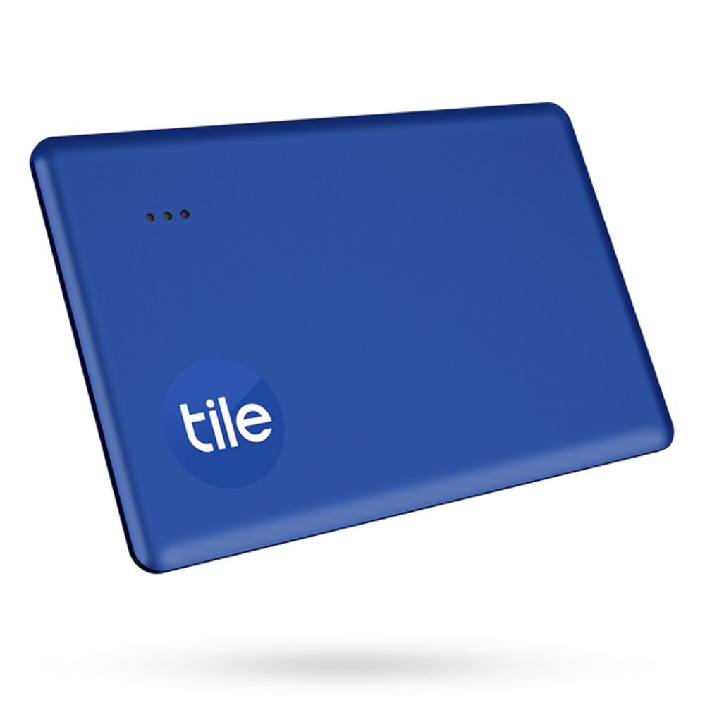 Render of Tile Slim in blue on a white background