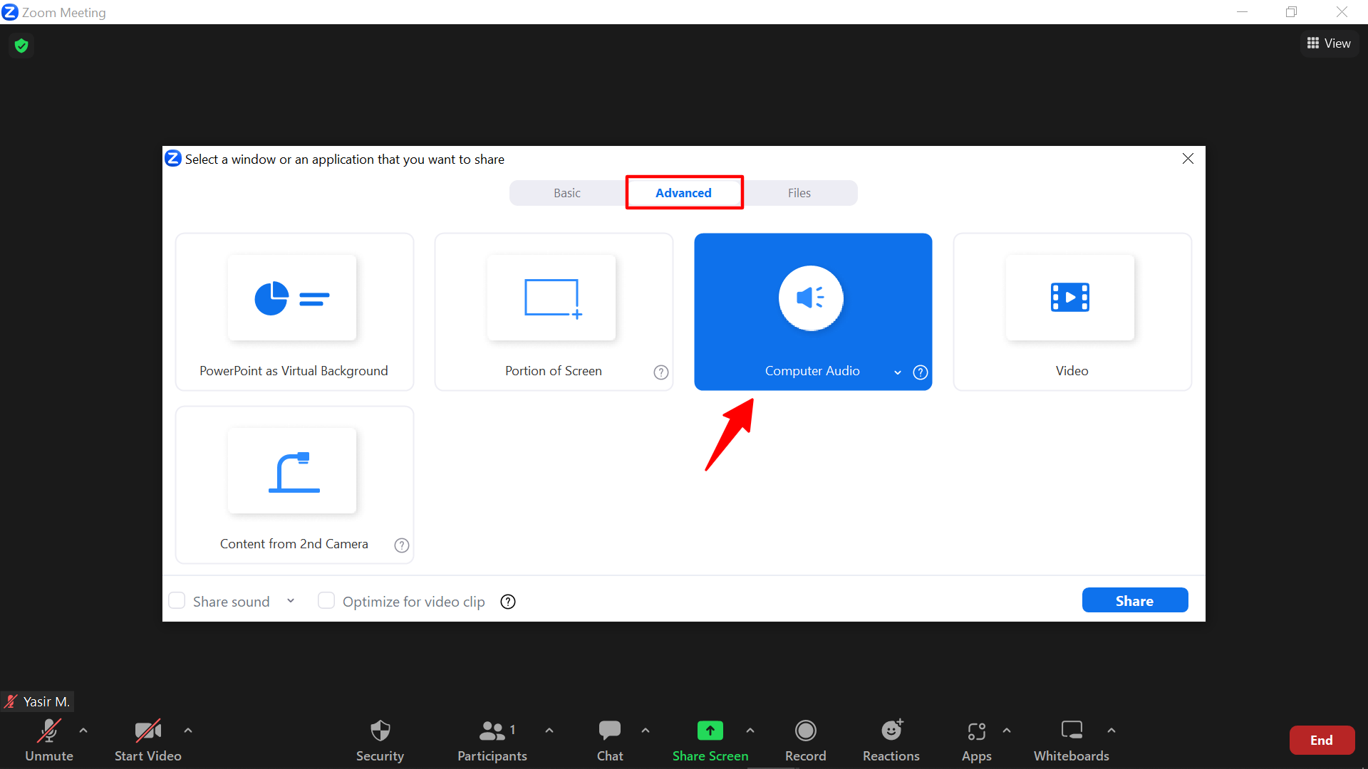 Zoom How to play music on video calls